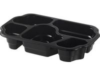 DUNIform 5-fack takeaway PP svart 240/F