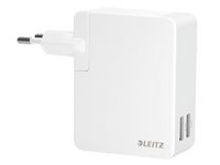 Leitz Laddare Vägg Traveller USB duo 24W