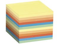 Staples Blockkub 90x90x90 800bl flerfärg (block om 800 blad)