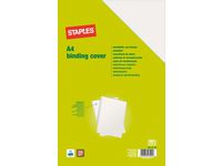 Spiralomslag STAPLES A4 Vit 25/FP