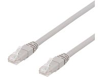 Kabel DELTACO Nätverk UTP Cat6a 3m Grå