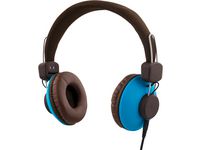 Hörlur+mic STREETZ over-ear Brun/Blå