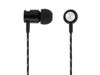 Hörlur+mic in-ear STREETZ Tyg Svart