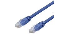 Kabel DELTACO Nätverk UTP Cat6a 1m Blå