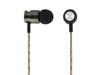 Hörlur+mic in-ear STREETZ Tyg Silver