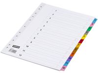 Register STAPLES kartong A4 170g 1-12