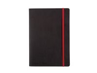 Ant.bok OXFORD Black n´Red A5 soft linj