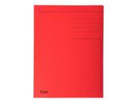 Kartongmapp EXACOMPTA 3-kl Folio A4 röd