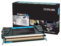 Toner LEXMARK X746A1CG cyan