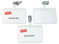 Staples Namnskylt m/klämma 60x90mm (fp om 25 st)