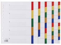 Plastregister STAPLES otryckta A4 5-flik