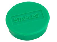 Magnetknappar STAPLES 25mm grön 10/FP