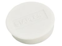 Magnetknappar STAPLES 25mm vit 10/FP