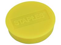 Magnetknappar STAPLES 30mm gul 10/FP