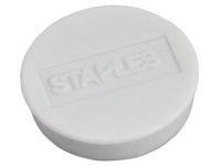 Magnetknappar STAPLES 30mm vit 10/FP