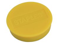 Magnetknappar STAPLES 35mm gul 10/FP
