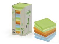 Notes POST-IT 100%recyc 76x76 Rainb16/F
