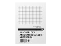 Anteckningsblock A6 100 blad rutat