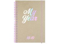Kalender 2018-19 Study A5, Raw, natur