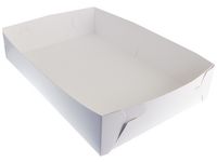 Tårtkartong 30x45x11 cm vit 100/FP