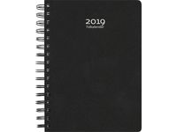 Tidkalender, svart PP-plast -1163
