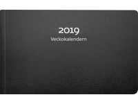 Veckokalendern, svart plast - 1412