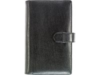 Planner Systemkal, svart skinn -4524