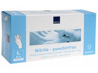 Handske nitril pud./accfri vit L 150/FP