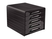 Blankettbox CEP Smoove 5 lådor svart
