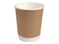 Kaffebägare double wall 24cl brun 25/FP