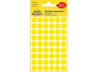 Färgkodningsprick AVERY Ø12mm gul 270/F