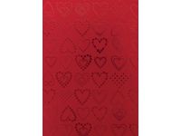 Julpapper 57x100m Heart metallic FSC