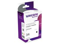 Bläckpatron WECARE LEXMARK 34 Svart