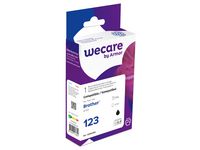 Bläckpatron WECARE BROTHER LC123Bk Svart