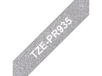 Tape BROTHER TZEPR935 12mm Vit på Silver
