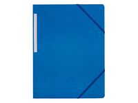 Gummibandsmapp A4 blå