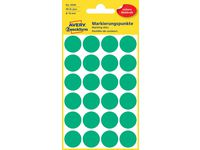 Färgkodningsprick AVERY Ø18mm grön 96/F