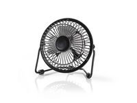 Bordsfläkt NEDIS 10 cm 2.5 W Metal Svart