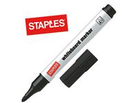 Whiteboardpenna STAPLES rund svart