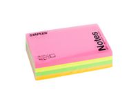 Notes STAPLES kub 76x127mm neon