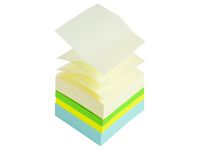 Notes STAPLES Z-block 76x76mm sort. färg