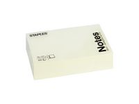 Notes STAPLES kub 76x127mm gul
