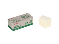 Notes STAPLES Recy 38x51mm gul 12/FP