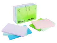 Notes STAPLES 76x127mm sort. färger