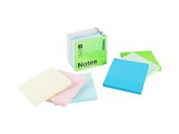Notes STAPLES X-sticky 76x76mm sort.fär