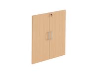 Dörr med lås 2-plan 397x18x824 bok
