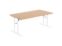 Fällbord 2000x800x730x18 bok/vit