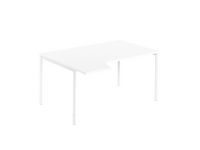 Hörnskrivbord vänster 1600x1200x740 vit