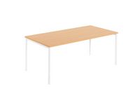 Skrivbord rakt 2000x800x740 bok/vit