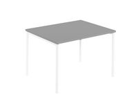 Skrivbord rakt 1200x800x740 grå/vit